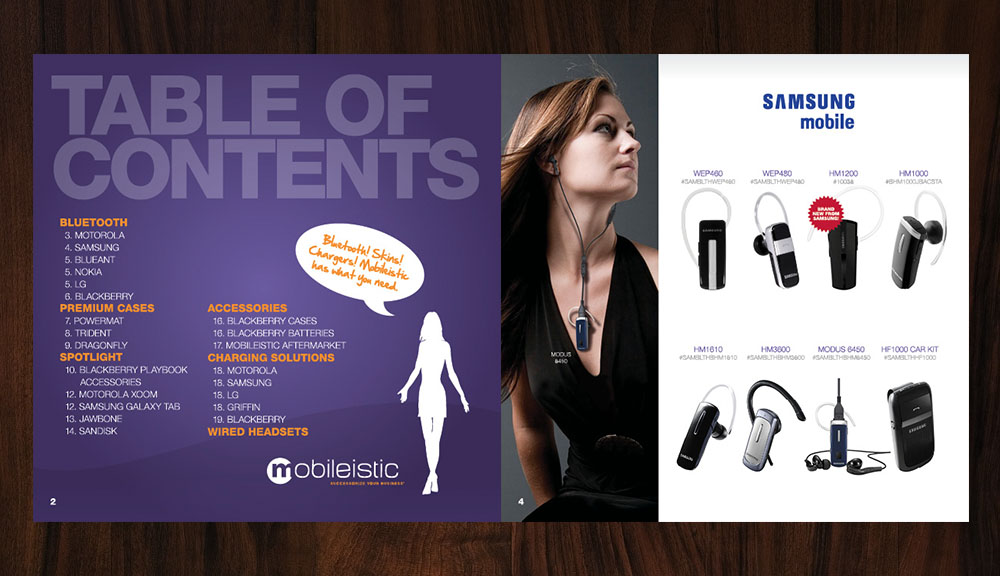Mobileistic Table of Contents Design