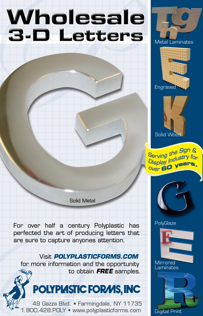 PolyPlastic Forms - 3D Metal Letters