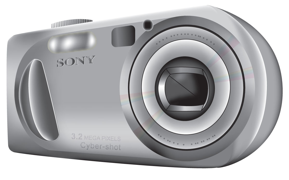 sony digital camera illustration drawing