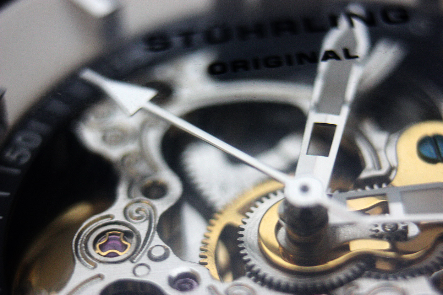 macro photo of watch gears