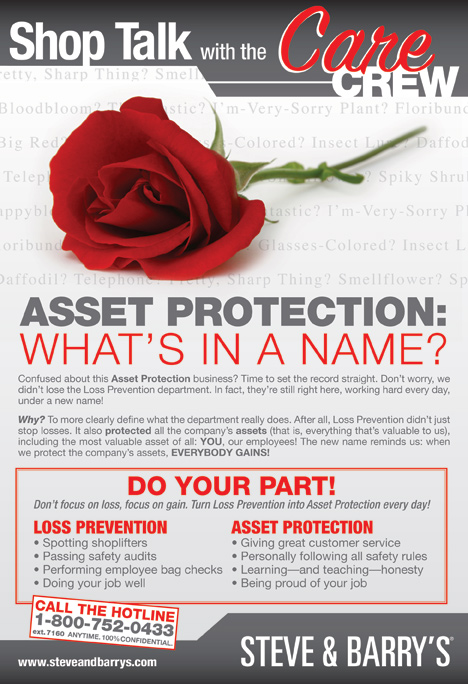 Human Resource Poster Design - Asset Protection