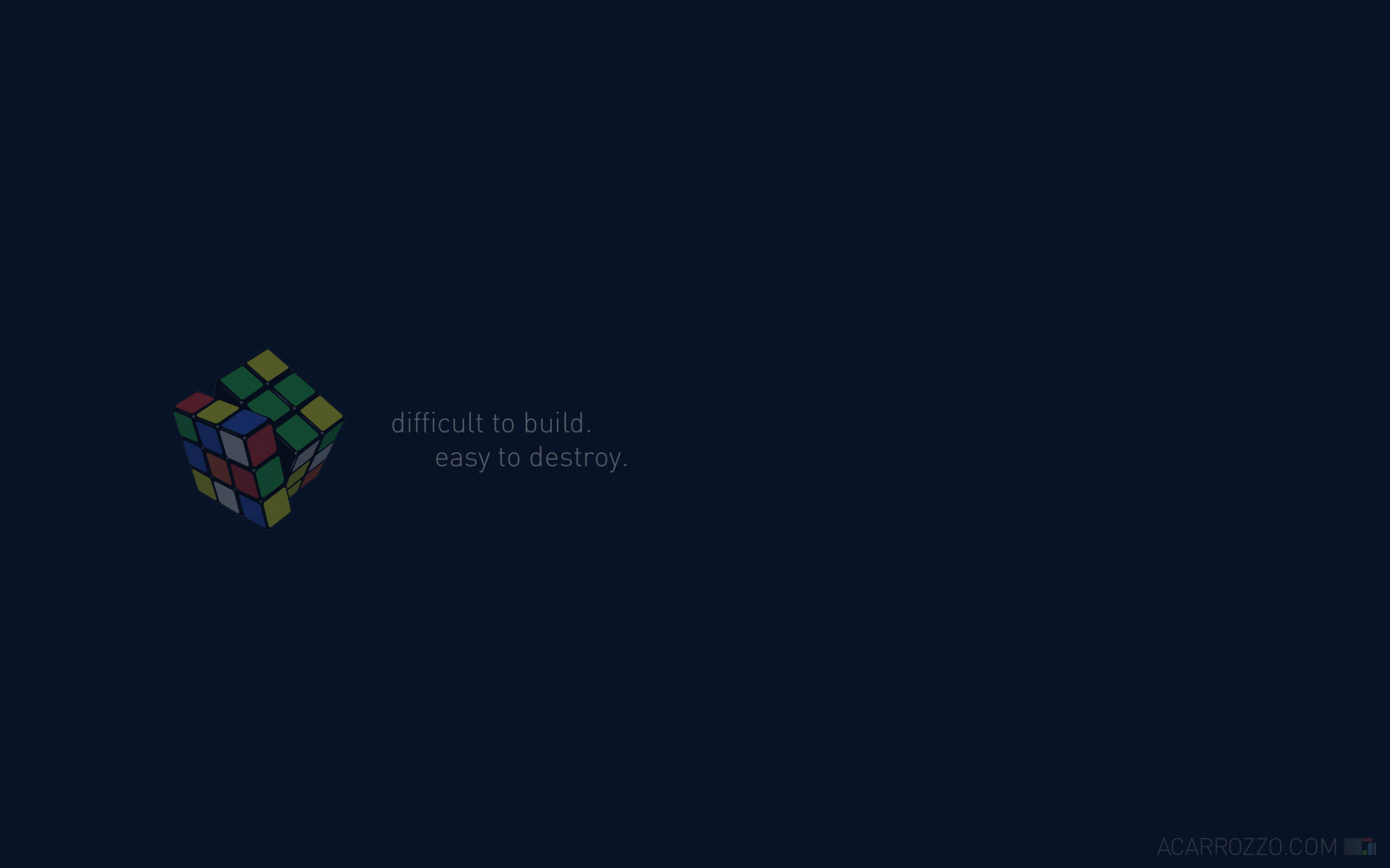 acarrozzo Wallpaper Design - Rubiks Cube