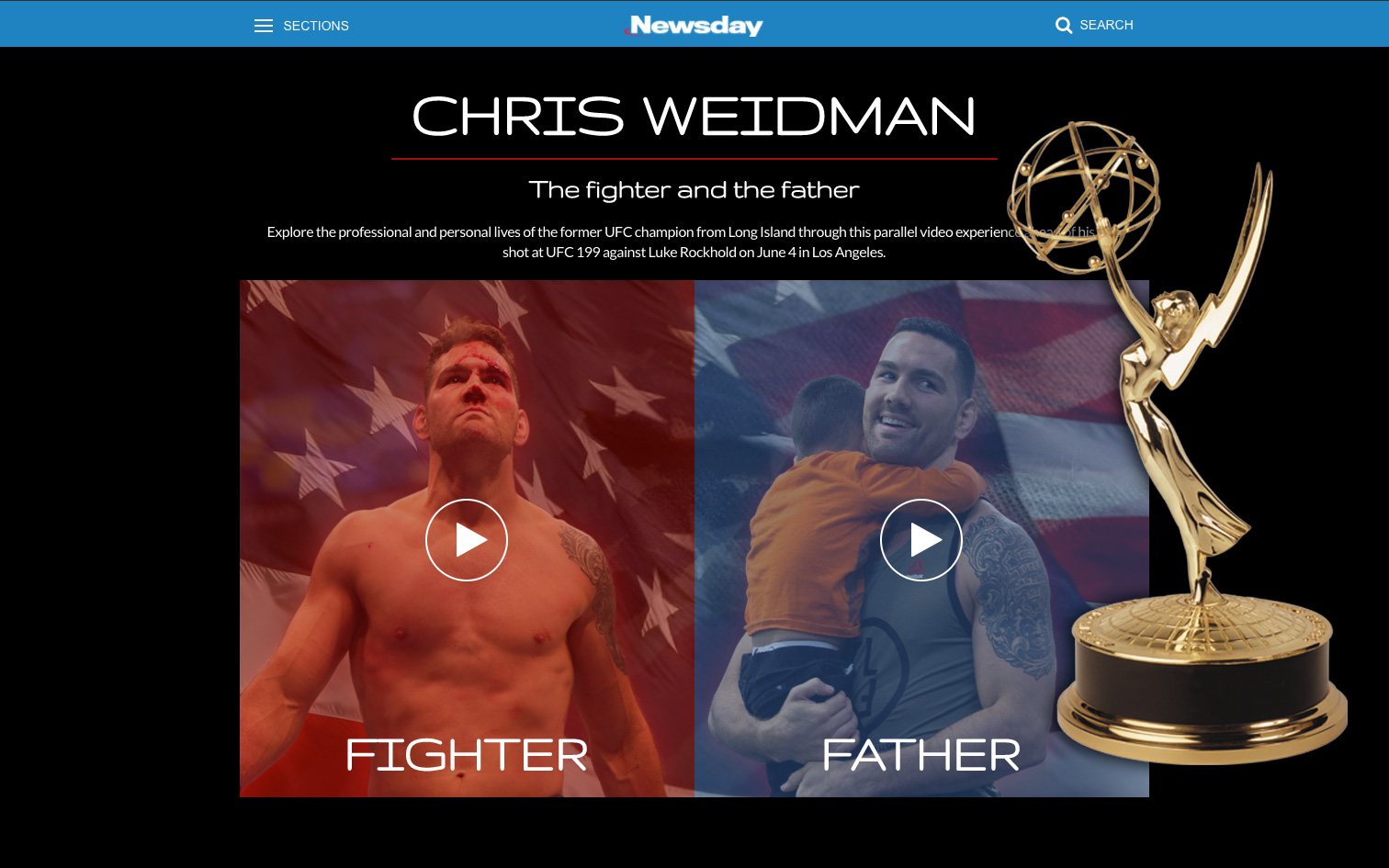 chris weidman project - emmy winner